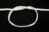 5mm Gummiband rund weiß